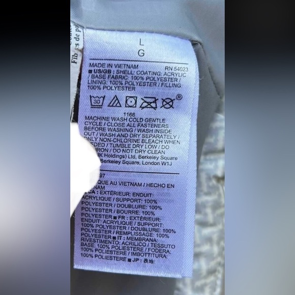 GAP Grey White Puffer Vest Large Outerwear. Zipper & Snap front buttons. Large - Picture 2 of 15